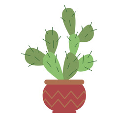 Colorful cactus icon