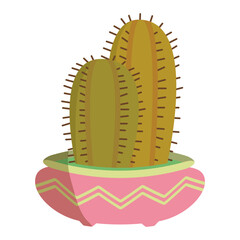 Colorful cactus icon