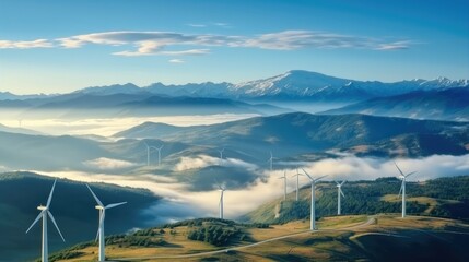 Wind power in the mountains,