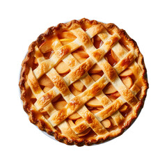 Apple Pie, transparent background, isolated image, generative AI
