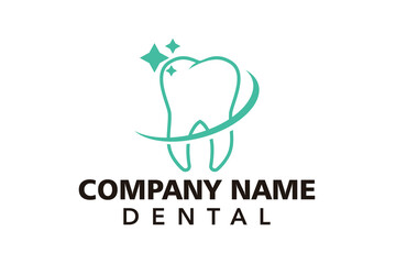 Modern Dental Logo Design. Teeth healthcare vector illustration. Medical Care Logo Design