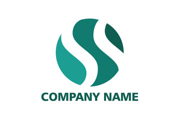 Monogram S abstract logo. Modern digital lettering icon. Vector template design for company or corporate