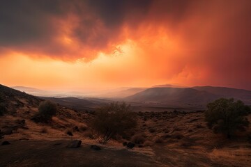 sunrise in the mountains