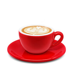 カフェオレのイラスト リアル 湯気あり