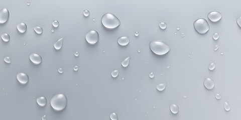 Textured light grey water drops abstract background