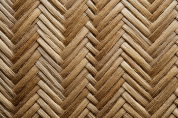 A Close-Up Shot Revealing the Intricate Weaving and Textured Background of a Detailed Herringbone Pattern