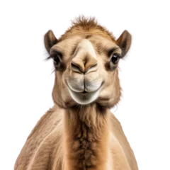 Foto op Plexiglas Lama Photograph of brown camel object isolated png.