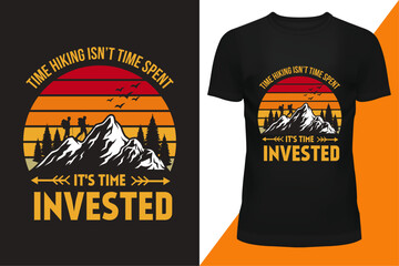 Camping, summer, hiking awesome and attractive t-shirt design