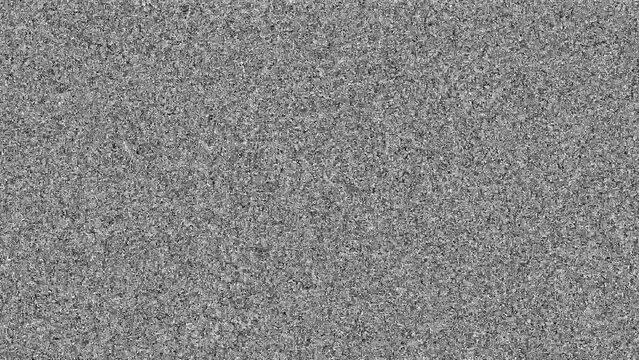 Old Retro TV - Static tv black and white noise caused by bad signal reception