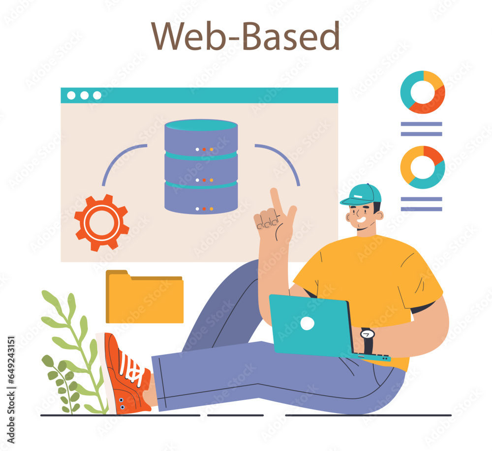 Poster saas, software as a service. web-hosted software, computer program