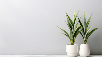 Wallpaper with Plants, empty copy space mockup