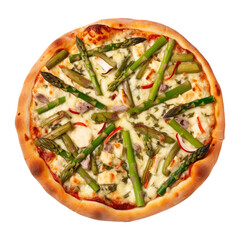 isolated illustration of pizza. Created with Generative AI	