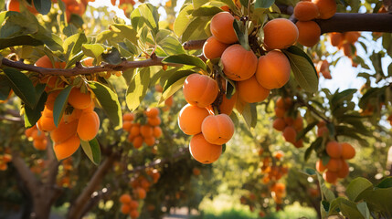 apricots on a branch