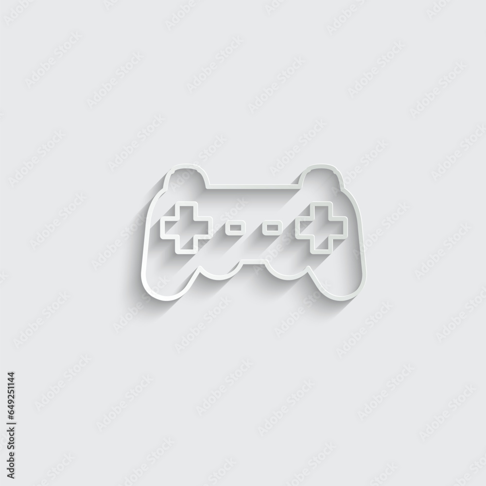 Wall mural controller icon computer game icon vector