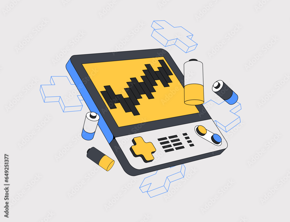 Poster charts and analyzing statistics. data visualization concept. 3d isometric vector illustration.