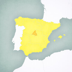 Map of Spain - Madrid