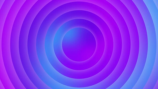 Colorful Wave Shapes Loop: Colored Concentric Circles with Deformed Animation