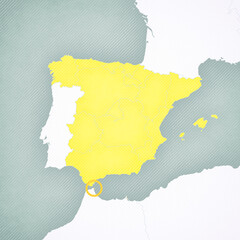Map of Spain - Ceuta