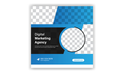 Digital marketing social media post design. Social media post banner design. webinar template design. Instagram post template