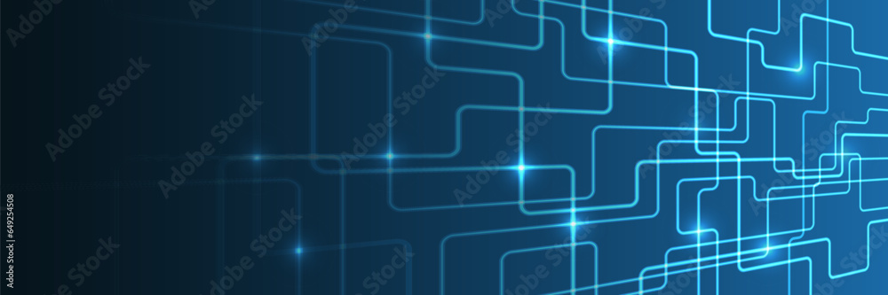 Aufkleber Abstract background with glowing dynamic lines. Futuristic blue stripes. Modern high-tech background for presentations and websites.