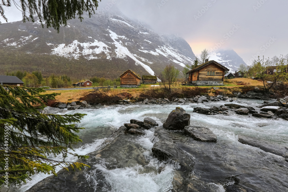 Canvas Prints Rain in Reinheimen National Park, Norway