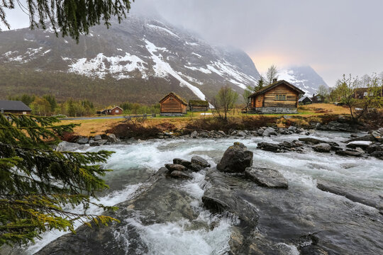 Rain in Reinheimen National Park, Norway