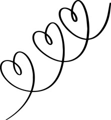 hand drawn heart illustration.