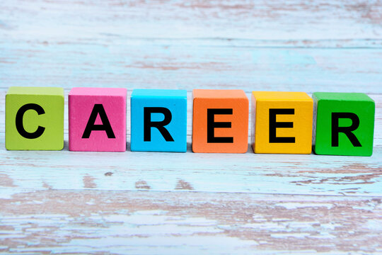 The word Career on a wooden cubes