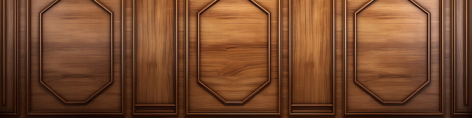 Luxury wooden paneling background or texture