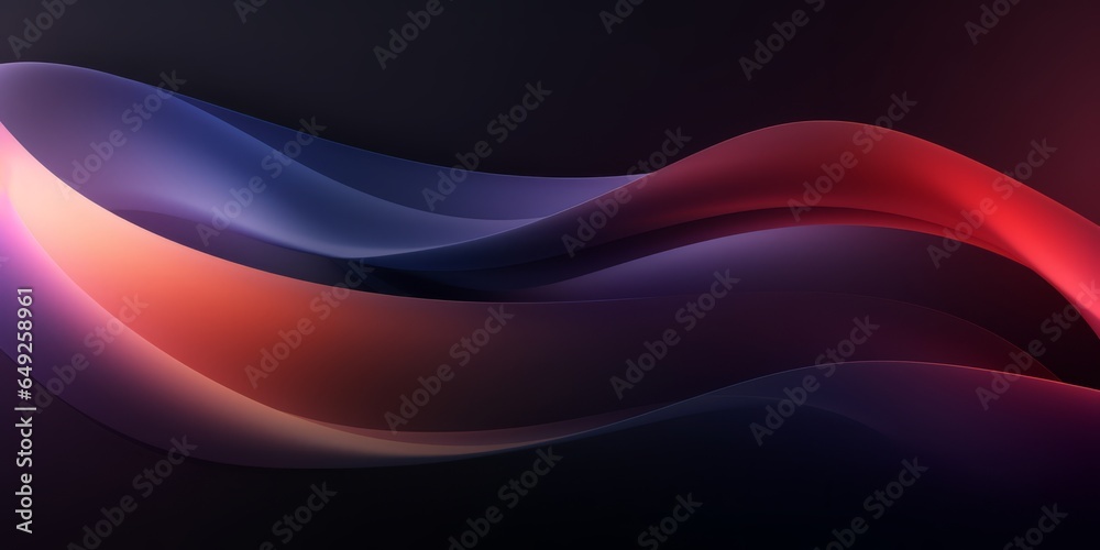 Wall mural abstract background with waves and lines, generative ai
