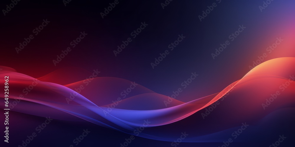 Wall mural abstract background with waves and lines, generative ai