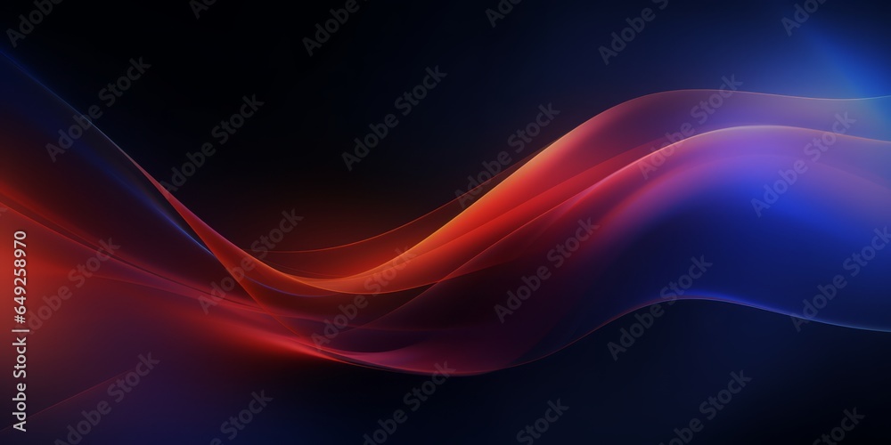 Wall mural abstract background with waves and lines, generative ai