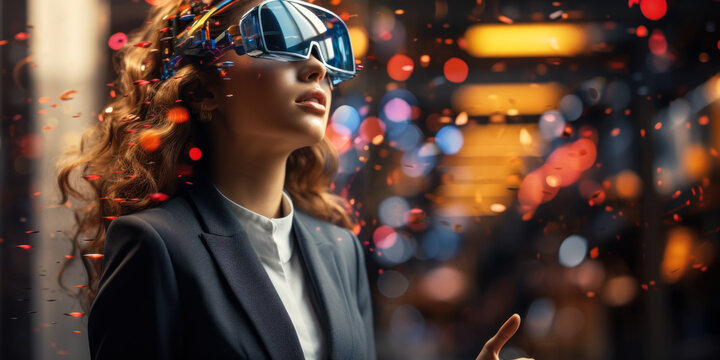 The Future is Now: Businesswoman Embracing Metaverse and Digital Transition