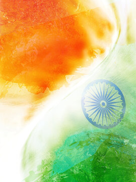 Tri Colour texture indian flag background