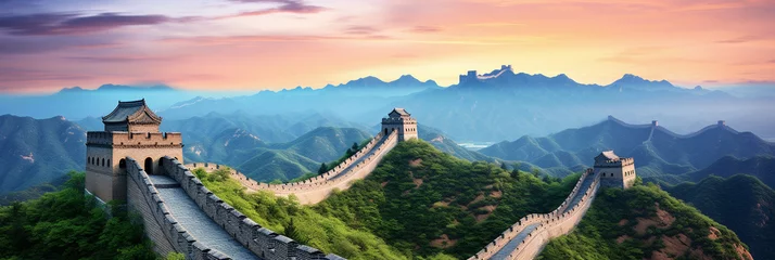 Foto auf Acrylglas Chinesische Mauer Great Wall of China background