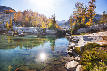 Obraz premium Alpine lake