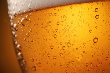 Closeup of a Beer pint. Generative Ai