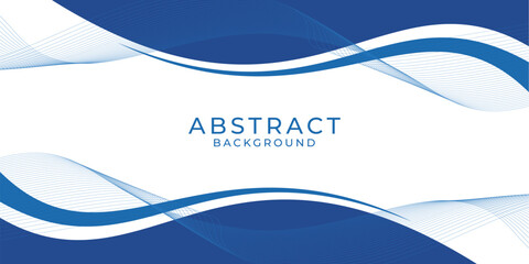 Abstract blue background wave style template