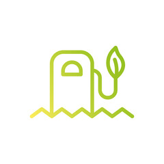 Ecology icon. Symbol of clean energy.