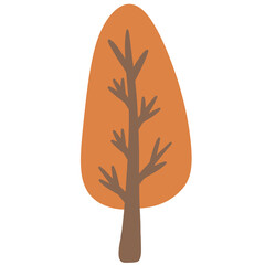 Autumn Cartoon Tree