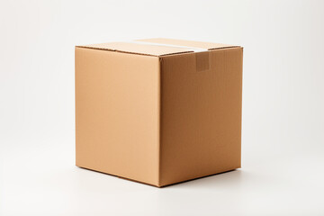 Cardboard box, cardbox and package, delivery and cargo, illustration. Generative AI. Corrugated, crate, deliver, distribution and parcel, shipping and storage, image