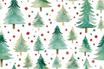 watercolor christmas abstract shapes