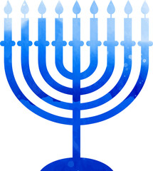 Hanukkiah - traditional Hanukkah candlestick