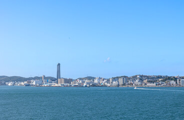 門司港から下関を望む風景