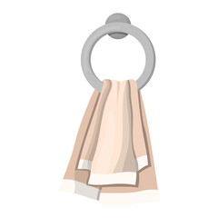 towel for hands or face. vector illustration