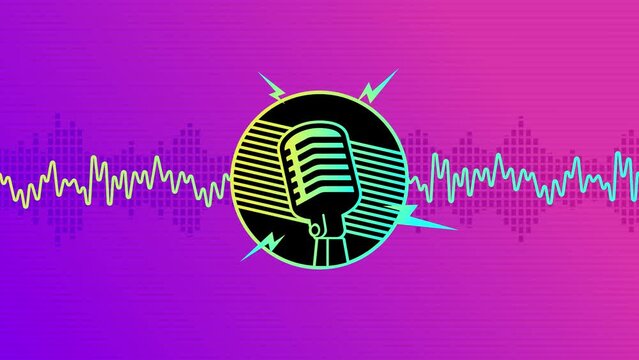 podcast intro logo animation for social media channel