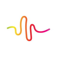 Sound waves vector illustration