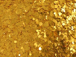 gold glitter on the ground surface background