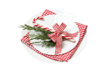 PNG, Concept of New year table setting isolated on white background