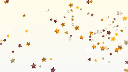 Realistic Background with Confetti of Glitter Star Particles. Sparkle Lights Texture. Celebration pattern. Light Spots. Star Dust. Christmass Design. Explosion of Confetti. Design for Advertisement.